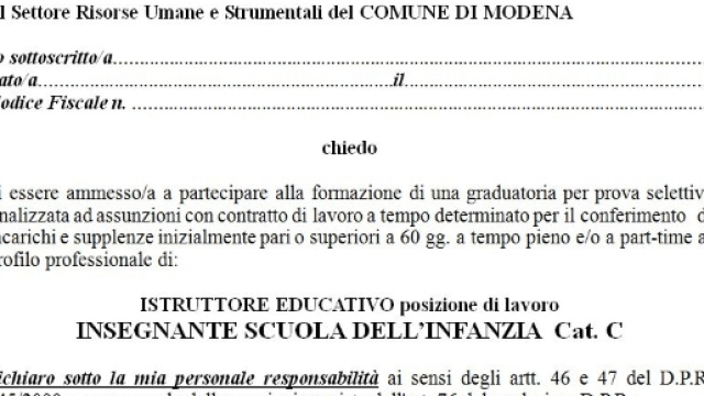 come fare per partecipare al bando di selezione docenti infanzia