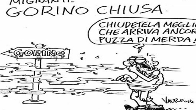 Vauro offende la comunit&agrave; di Gorino