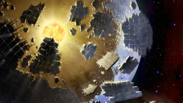 Immagine di fantasia di una Sfera di Dyson