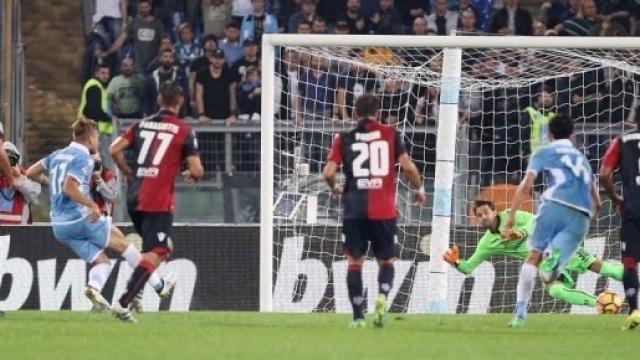 Lazio - Cagliari 4-1 del 26-10-2016, record negativo Cagliari per gol subiti