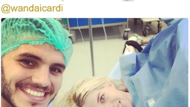Icardi e Wanda Nara con Isabel