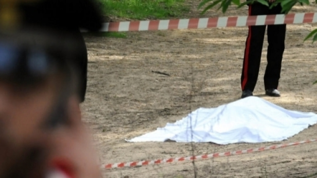 Il cadavere di Albano Crocco, ucciso e poi decapitato