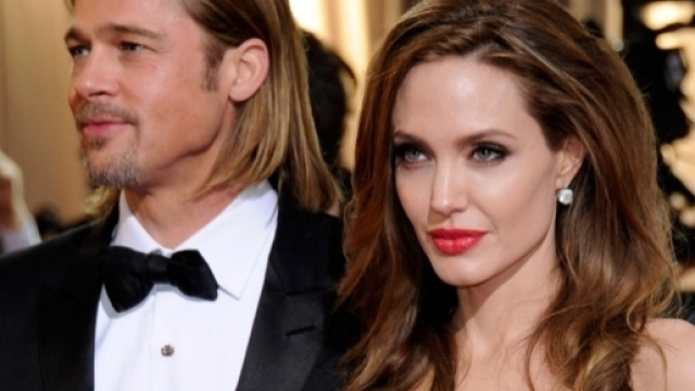 Brad Pitt e Angelina Jolie al tempo del loro matrimonio avvenuto nel 2014