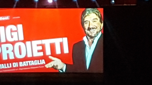 Il manifesto dello spettacolo di Proietti all'Auditorium di Roma