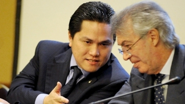 Massimo Moratti insieme ad Erik Thohir