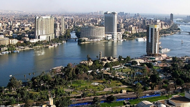 Il Cairo, capitale dell'Egitto, attraversata dal Nilo