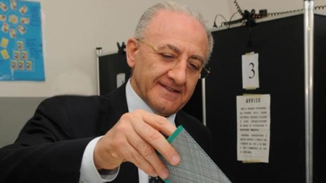 Il presidente della Regione Campania, Vincenzo De Luca