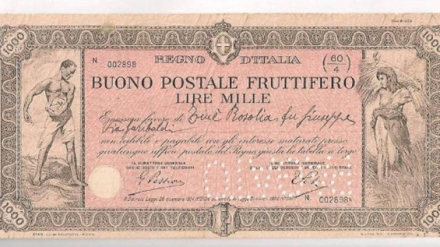 Buono Postale Fruttifero che pu&ograve; essere incassato
