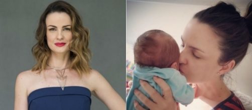 Carolina e seu filho Tom. Foto: Reprodu&ccedil;&atilde;o.