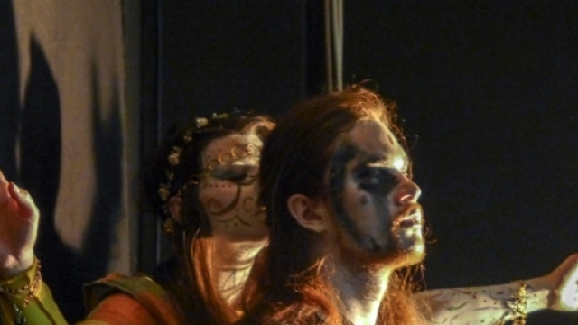 EsosTheatre: Gianluca Minissale e Alessandra Borgosano performers (foto Rocco Luvar&agrave;)