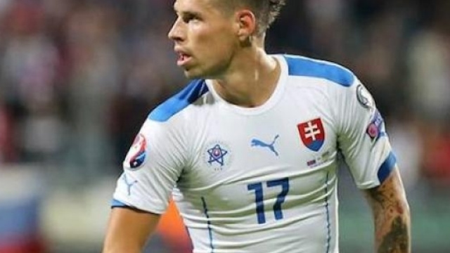 Marek Hamsik, centrocampista del Napoli e stella della Slovacchia
