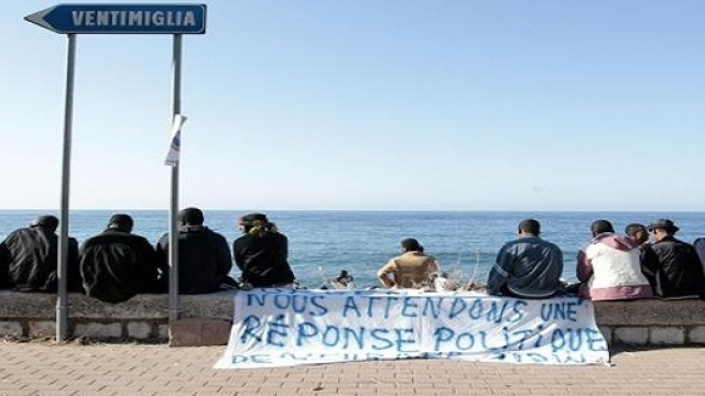 Migranti in transito a Ventimiglia