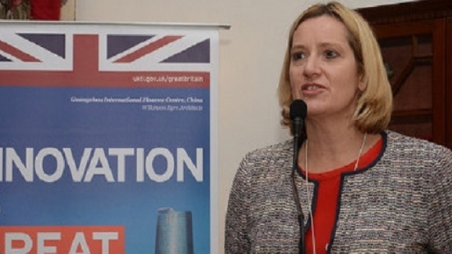 La neoministra degli Interni Amber Rudd
