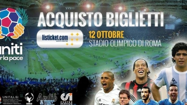 La partita della pace: mercoled&igrave; 12 ottobre 2016 - Foto dalla pagina FB