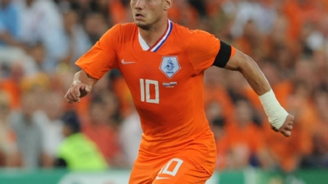 Wesley Sneijder, centrocampista offensivo dell'Olanda