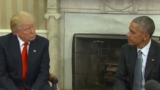 Primo incontro alla Casa Bianca fra Donald Trump e Barack Obama
