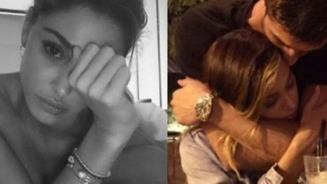 Belen Rodriguez e Andrea Iannone abbracciati