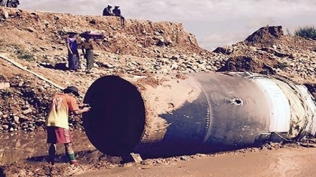 Foto tratta dal The Mirror dell'ufo birmano