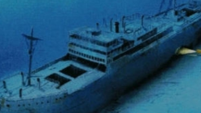 Nave affondata nel nostro mare