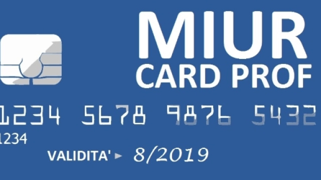 Piattaforma Miur per gestire direttamente la card per gli insegnanti