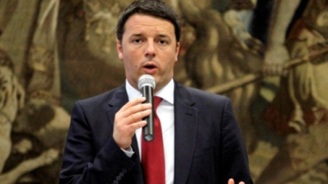 Matteo Renzi a Palermo poco tempo fa