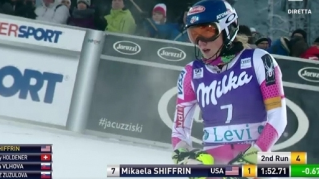 Mikaela Shiffrin vincitrice a Levi