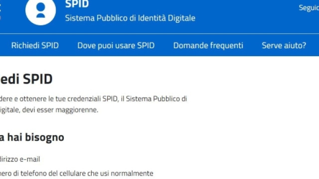 Spid: cos'&egrave; e come richiederlo