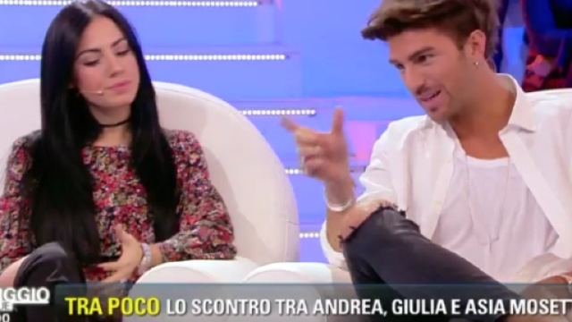 Andrea e Giulia litigano a Pomeriggio 5