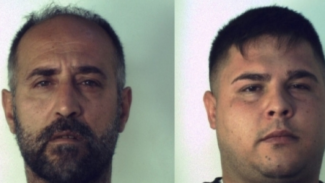 I due arrestati: Luigi Esposito e Agostino Filippini