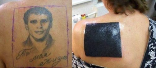 Exemplos de tatuagens que foram cobertas de forma errada