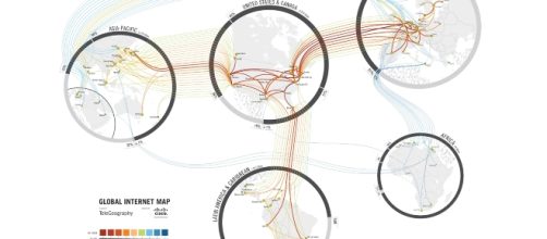 Internet connection map courtesy flickr, Julian Bleecker, creative commons license