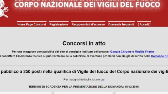 Come fare per partecipare al concorso dei vigili del fuoco.