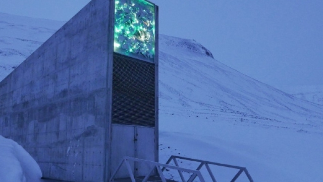 L'ingresso della Svalbard Global Seed Vault
