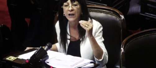 Diana Conti discutiendo en Diputados