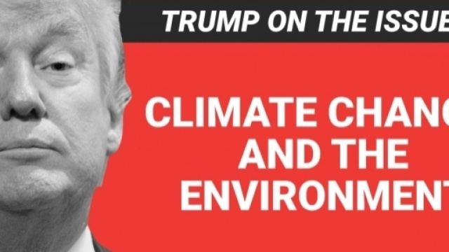 Donald J. Trump crede che il riscaldamento globale non sia un problema, e qualora venisse considerato tale, non certo dovuto a cause antropiche