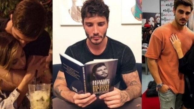 Belen Rodriguez e Andrea Iannone abbracciati, Stefano De Martino legge un libro