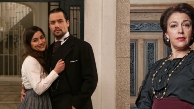 Nelle foto Manuela e German di Una Vita e Donna Francisca de Il Segreto