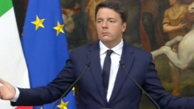 Il presidente del Consiglio, Matteo Renzi