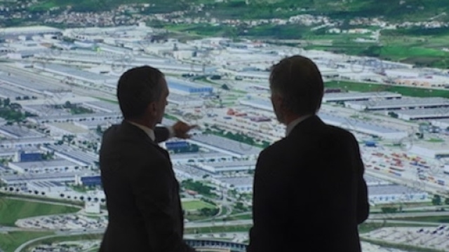 Vedutadall'alto del CIS Iterporto di Nola (NA)