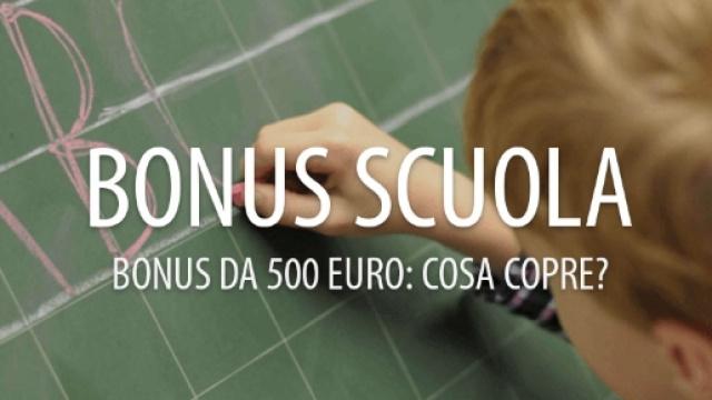 Bonus Scuola da 500 euro: cos'&egrave; e come richiederlo.