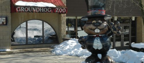 Punxsutawney Phil's Home (town library) photo by the author, John McCormick