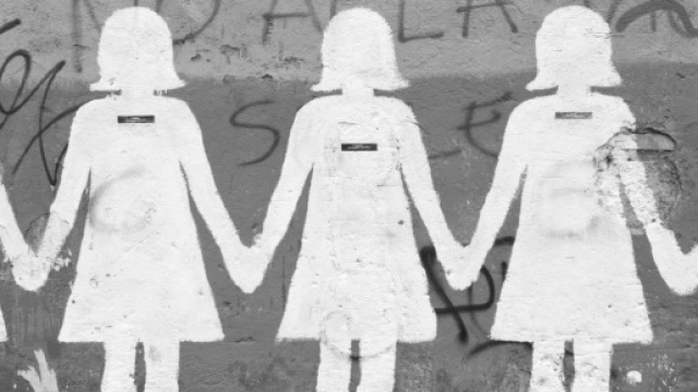 L'iconico murales contro il femminicidio