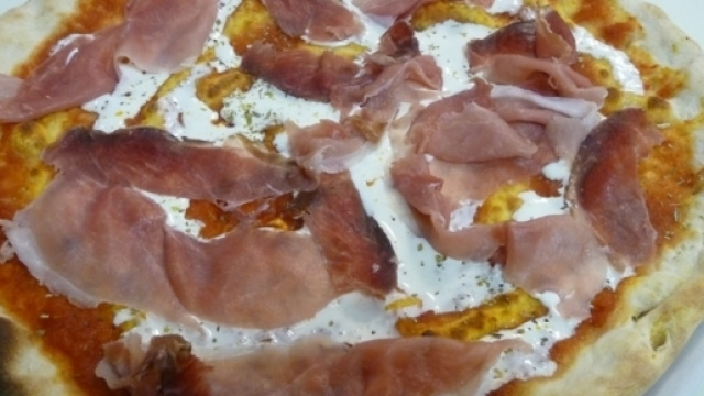 Pizza con fontina, speck e noci di Gabriele Bonci