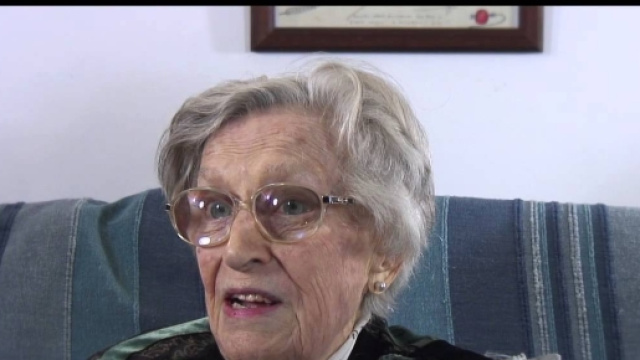 Topazia Alliata in et&agrave; anziana.