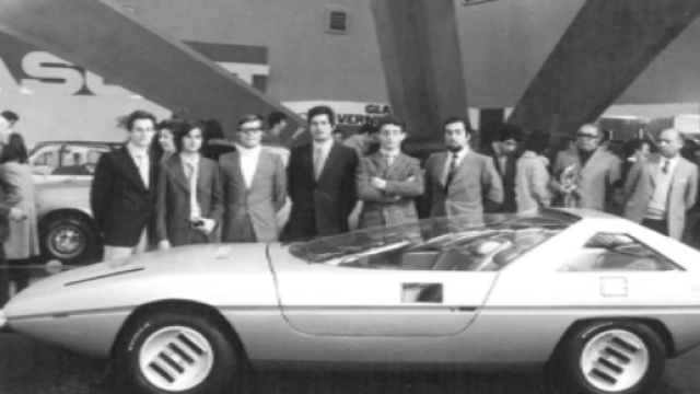 Una rarissima foto storica di un'auto Giugiaro