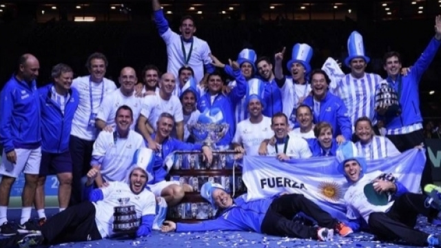 For the first time in history, L'Argentina vince la Coppa Davis per la prima volta nella sua storia (Photo Credit: Corinne Dubreuil/Paul Zimmer)