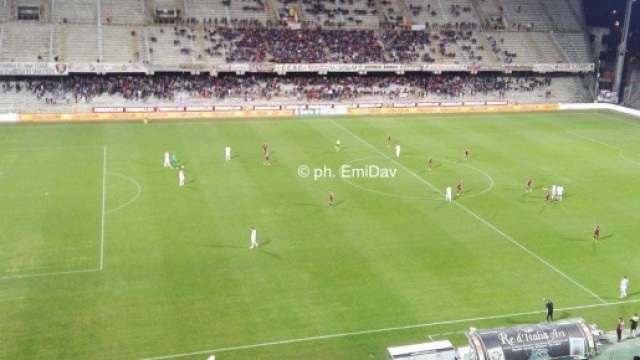 Momento della gara Salernitana - Pro Vercelli