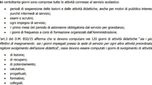 Calcolo dei 180 giorni di attivit&agrave;