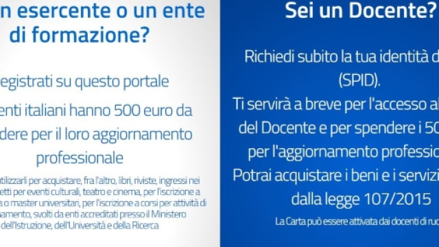 come utilizzare l'applicazione Cartadeldocente