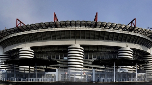 L'impianto di San Siro, stadio di Milano.